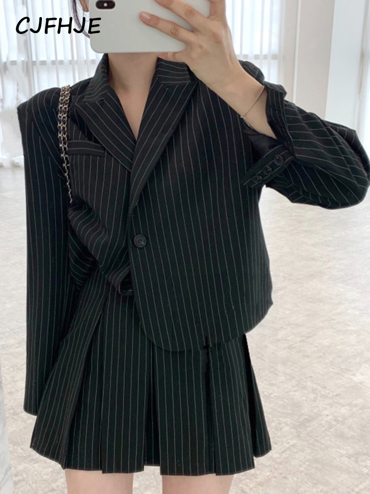 Winter Wear Clothes - Cjfhje Mode Streifen Blazer Frauen Herbst