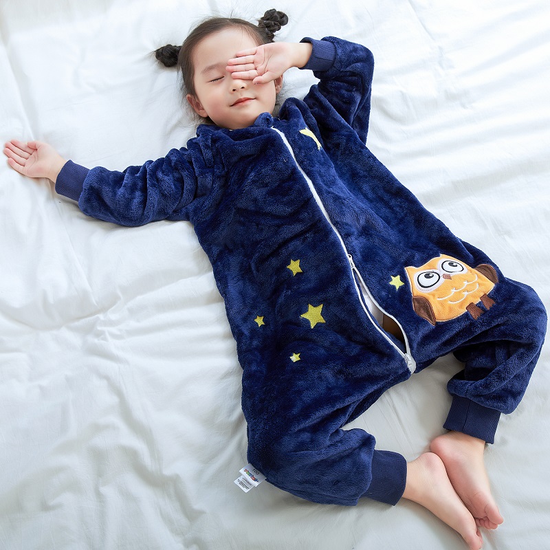Winter Clothing Toddler - MICHLEY Baby Schlafsack Flanell Kinder Pyjamas