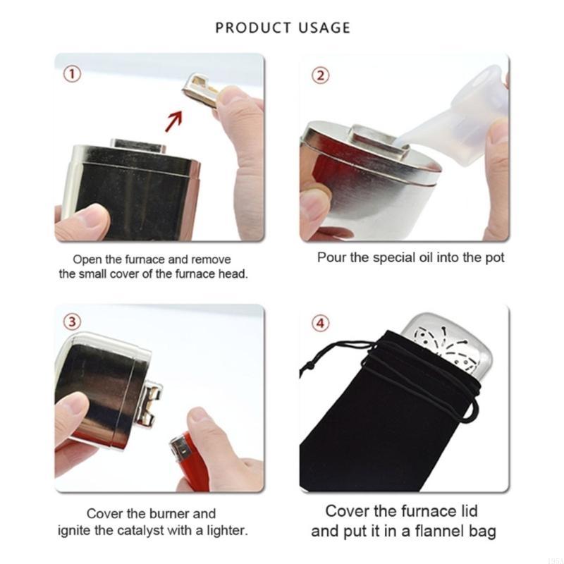 Hand Warmer Reusable - 2 Stück Taschen-Handwärmer aus Zinklegierung für