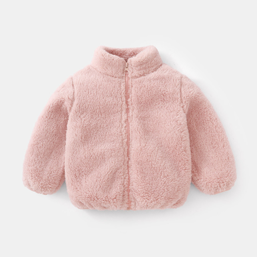 Winter Clothing Toddler - Modische Kinder-Jungen Einfarbiger Plüschmantel Herbst Winter