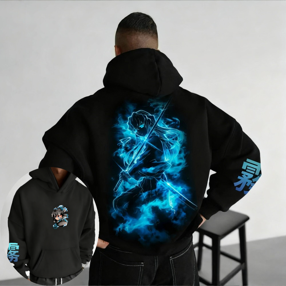 Winter Clothing For Boys - Demon Slayer Herren Hoodie Sweatshirt Muichiro