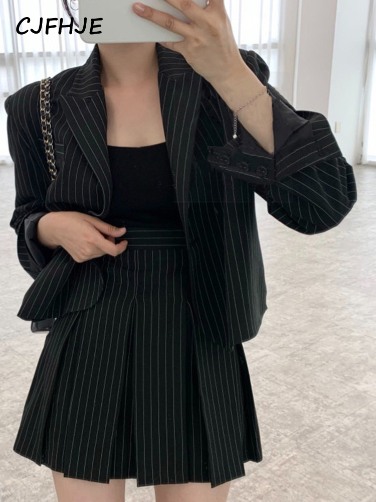 Cjfhje Mode Streifen Blazer Fr – Winter Wear Clothes Bewertung und Preis