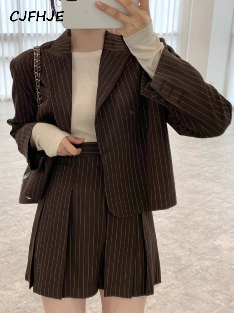 Cjfhje Mode Streifen Blazer Fr – Winter Wear Clothes Bewertung und Preis
